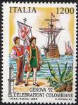 «Genova '92» - Celebrazioni Colombiane nel 5° Centenario della scoperta dell'America - Lo sbarco a Guanahani