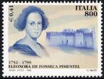 Bicentenario della morte di Eleonora de Fonseca Pimentel - scrittrice e patriota - ritratto e Castel S. Elmo