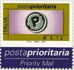 Posta Prioritaria - tipi del 2001 - valori in Euro -  4,13  €