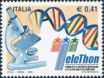 «TeleThon 2002» - Raccolta fondi per la lotta alla distrofia muscolare ed alle altre malattie genetiche