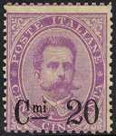 1890 - Francobolli del 1879 sovrastampati