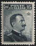 1909 -  Effige di Vittorio Emanuele III - volta a destra- tipo del 1906 modificato