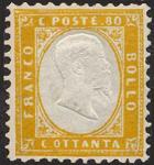 1862 - Effige di Vittorio Emanuele II in rilievo entro un ovale