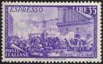 1948 - Repubblica - Espresso - Centenario del Risorgimento - I moti di Napoli