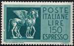 1958 - Repubblica - Espressi - Nuovo tipo «Cavalli Alati»