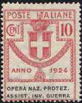 1924 - Enti Semistatali - Regno - Opera Nazionale Protezione e Assistenza Invalidi di Guerra