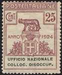 1924 - Enti Semistatali - Regno - Ufficio Nazionale Collocamento Disoccupati