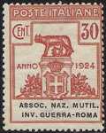1924 - Enti Semistatali - Regno - Associazione Nazionale Mutilati e Invalidi di Guerra