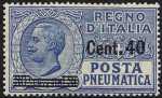 1924 - Posta Pneumatica - Regno - francobolli del 1913-23 soprastampati