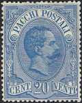 1884 - Pacchi Postali  - Regno - Effige di Umberto I