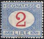 1903 - Segnatasse Regno - tipi del 1870  -  valori complementari