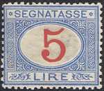 1903 - Segnatasse Regno - tipi del 1870  -  valori complementari