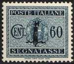1944 - Segnatasse R.S.I. - Francobolli del 1934   -   sovrastampati  con fascio