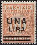 1925 - SERVIZIO COMMISSIONI - Regno - francobolli del 1913 soprastampati