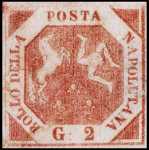 1858 - Stemma delle Due Sicilie in riquadri diversi
