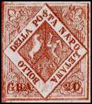 1858 - Stemma delle Due Sicilie in riquadri diversi