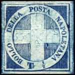 1860 - Luogotenenza - francobollo da ½ tornese - Croce di Savoia